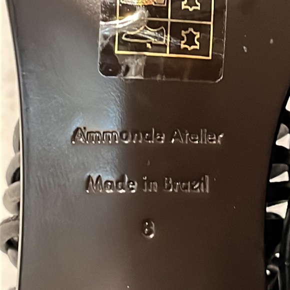 Ammonde Atelier New Alessandra block heel black sandals size 8 - Picture 11 of 12